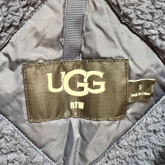 UGG Makayla Nylon Sherpa Jacket-Size S - Picture 10 of 12